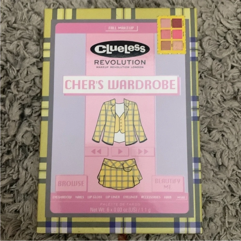 Makeup Revolution x Clueless Cher’s Wardrobe Eyeshadow Palette New in Box